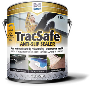 TracSafe is a high-performance clear coat that also provides traction and anti-slip properties to most surfaces