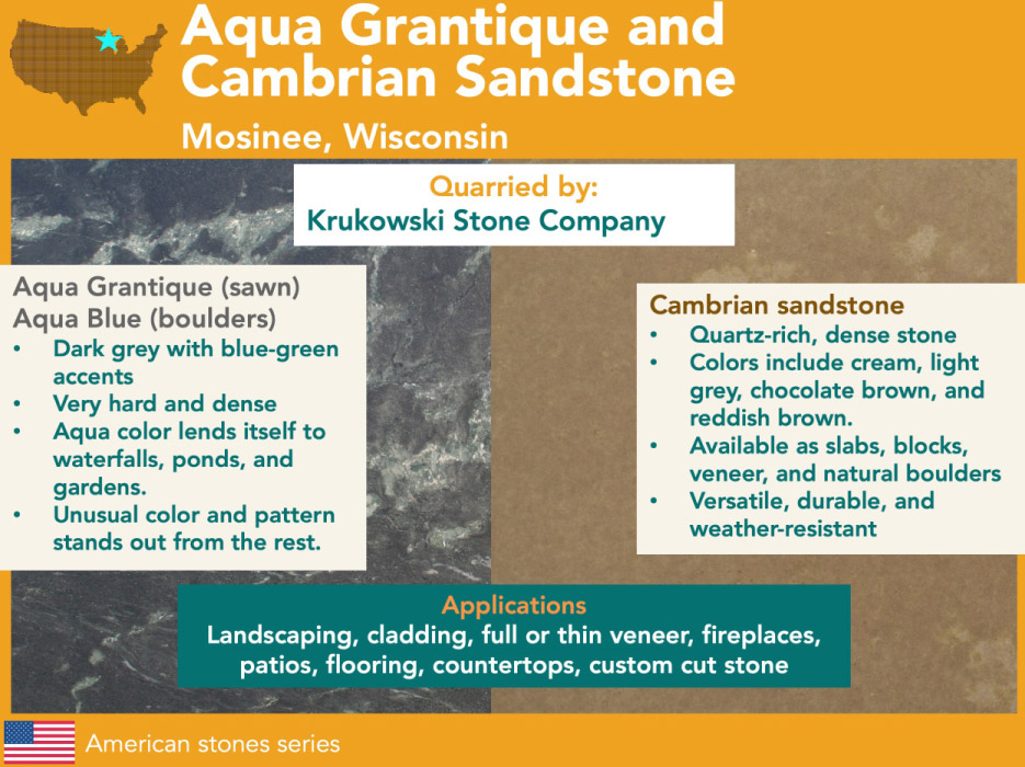 Aqua Grantique and Cambrian Sandstone