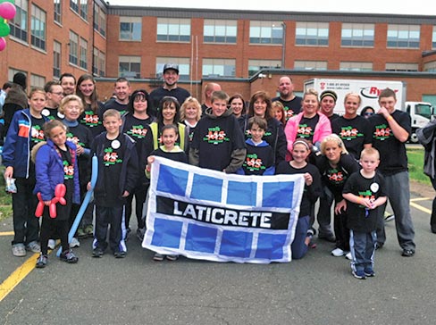 Laticrete participated in a spirited Multiple Sclerosis charity walk on April 22nd in West Haven, CT