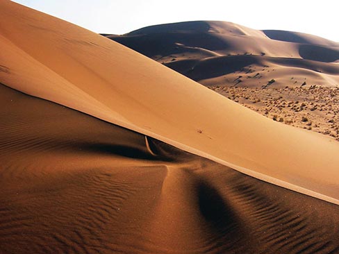 Namib sand dunes