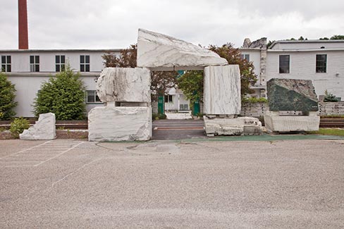 Within moments of crossing the bridge, my eyes were led to an archway of stacked marble blocks, unmistakably the gateway to the museum.