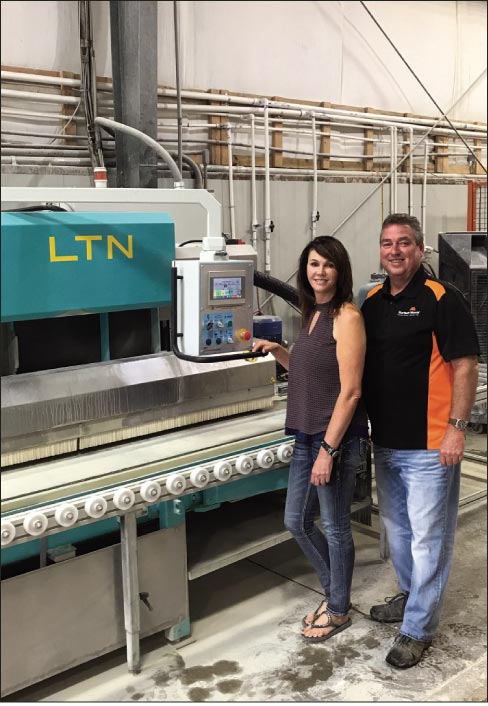 At Surface World in Athens, Ala., Owners Jill and Glenn Parks have a LTN-621 & LCH-711M-OV machine.