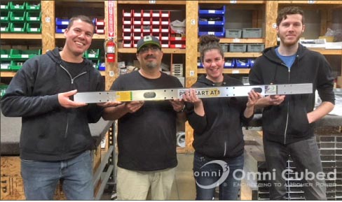 A happy production crew in the assembly shop –  they love building Pro-Carts!