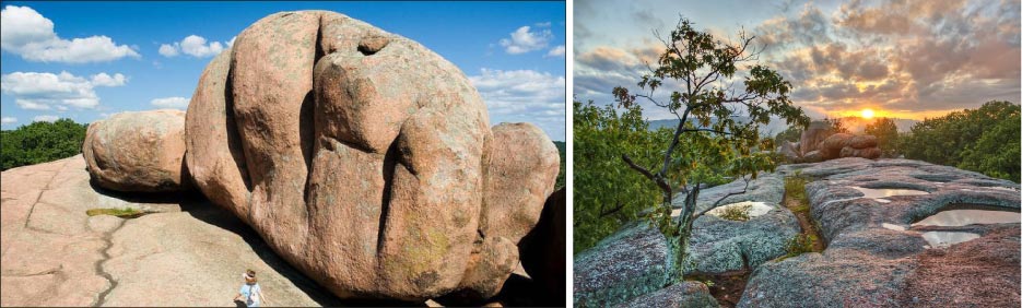 Elephant Rocks State Park is also in Missouri.