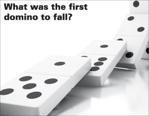 What was the first domino to fall?