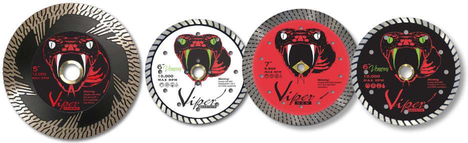 Viper® Venom™ Premium Blades Developed with New Technology for Quartzite and Granite