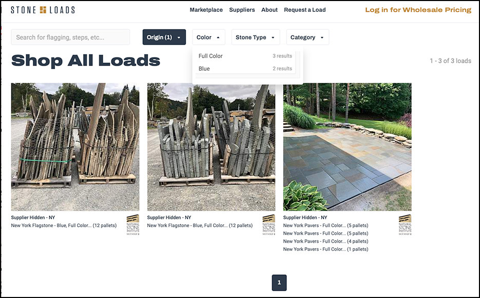 Through StoneLoads, hardscaping distributors have access to stone types and colors outside their local market.