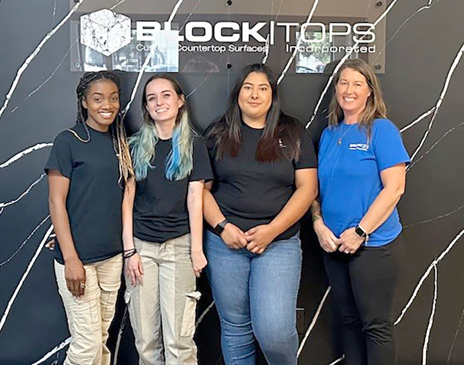 The Block Tops Sacramento, California office staff. 