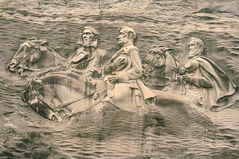 A full view of the entire “tablet” or carved area on the mountain, which spans some 190 feet, and is 90 feet tall