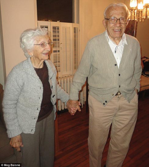 John Betar and his wife of 80 years, Ann, at their home in Fairfield, CT. 11/15/12 