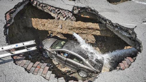 Northwest Ohio sinkhole