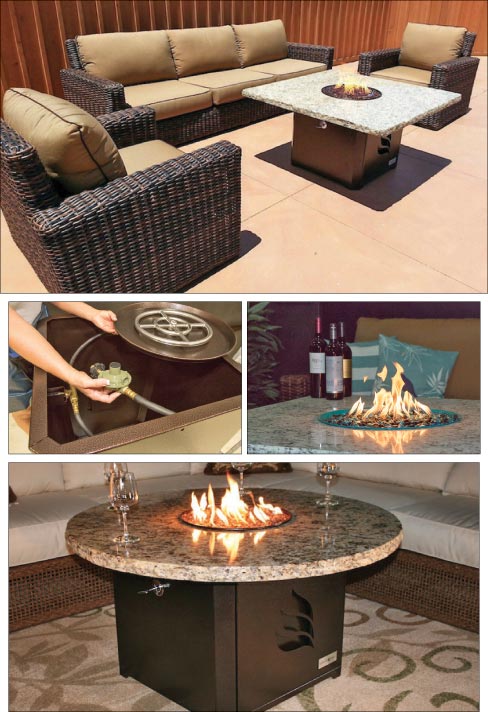 To give stone shops new options for products, Radiant Fires is offering fire table kits that only need a granite top to be installed to be ready to sell. “We thought that was pretty innovative,” Hanning said. “We could sell the units to granite fabricators who have a lot of remnants in the yard. As far as we know, we are the only ones who sell a compete kit. The only thing a fabricator has to do is cut out a piece of granite.”