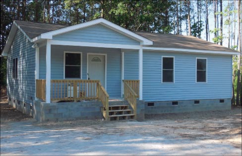 Completed Habitat home in Norlina, North Carolina, June 2014