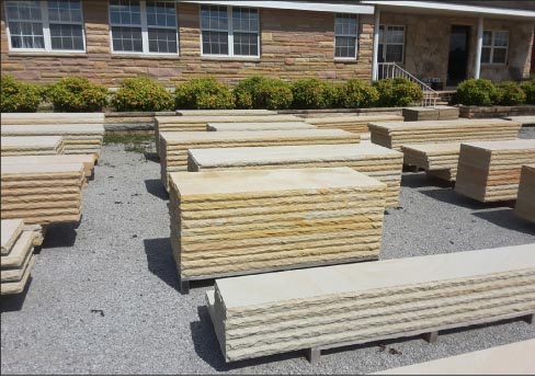 Tennessee Building Stone’s office building is also a Crab Orchard stone showcase.