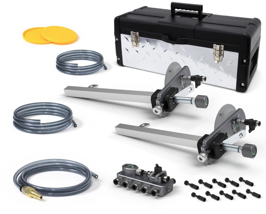 Miter-It™ Auto Clamps are also available separately. Add additional clamps to handle long projects.