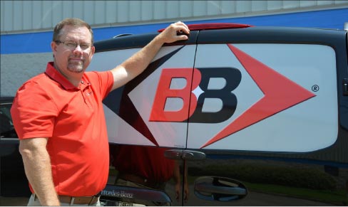 Todd Chapman of Braxton-Bragg is on the road  in the Viper Van, delivering direct to customers in the Southeast.  