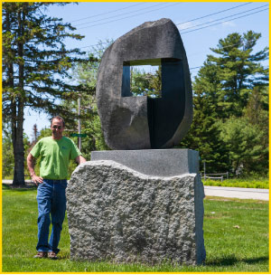 Herrington’s Recurrent Journey dates from the 2009 Scoodic Symposium, now placed in the Franklin Granite Park, Franklin, Maine.