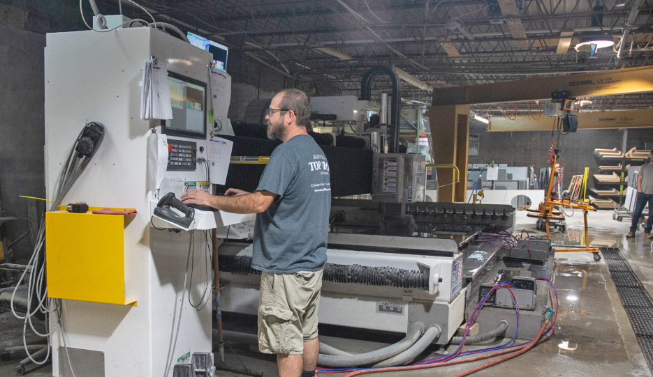 Their Northwood and Denver CNC machines can run pre-programmed jobs transferred by barcode from Moraware. The shop also uses ALPHACAM and Actionflow software for production workflow management.