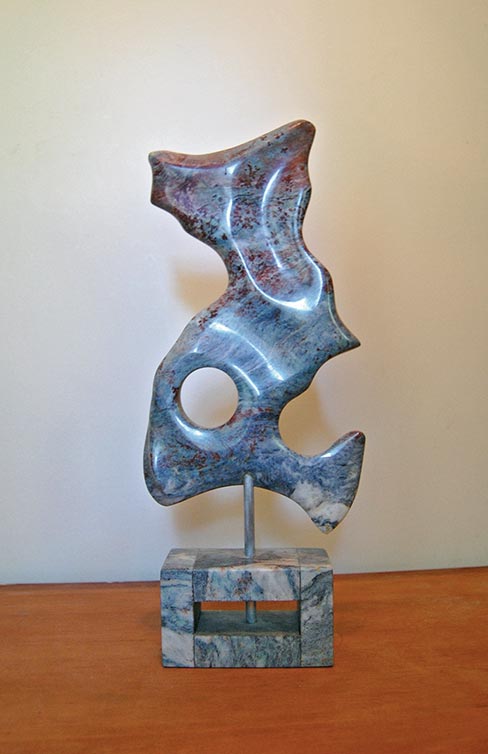 Whimsical free-form aquatic sculpture