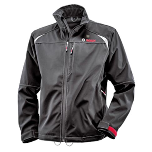 The new Bosch PSJ120 heated jacket features three heat zones – two chest and one back – that start warming in a matter of minutes and provide up to six hours of heated runtime on low heat level with a 2.0 Ah battery to keep contractors and mobile technicians warm and protected from the elements.