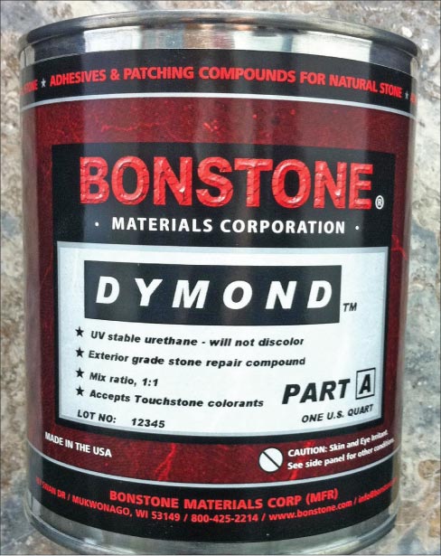 Dymond has a different “sweet spot” in curing time than Last Patch, and offers a faster, harder UV-stable cure suitable for granite projects. It can even be used to repair polished granite headstones.