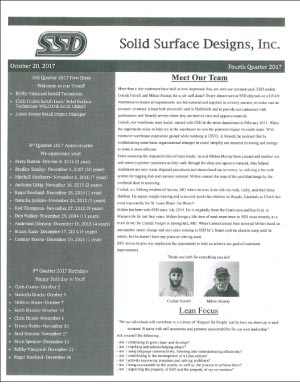 sample monthly newsletter.