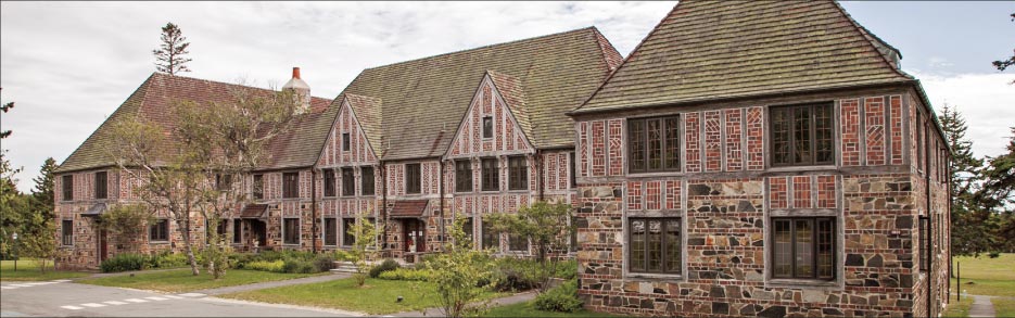 John D. Rockefeller Hall, Acadia National Park. “The Rockefeller building itself is on the Historical Register,” explained Maine National Park Service Education Coordinator, Kate Petrie. “We’ve made very few adjustments working alongside the Historical Register, to bring it up to fire and safety codes. We also put in a museum, offices. All the Navy men stayed here, and it had two big antennas coming up the side. Now it’s a research and learning center, and has been involved with the non-profit Schoodic Institute.”