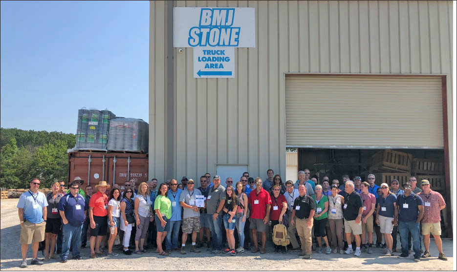 Some 66 people attended the regional study tour focusing on the stone industry in East and Central Tennessee, here at BMJ Stone.