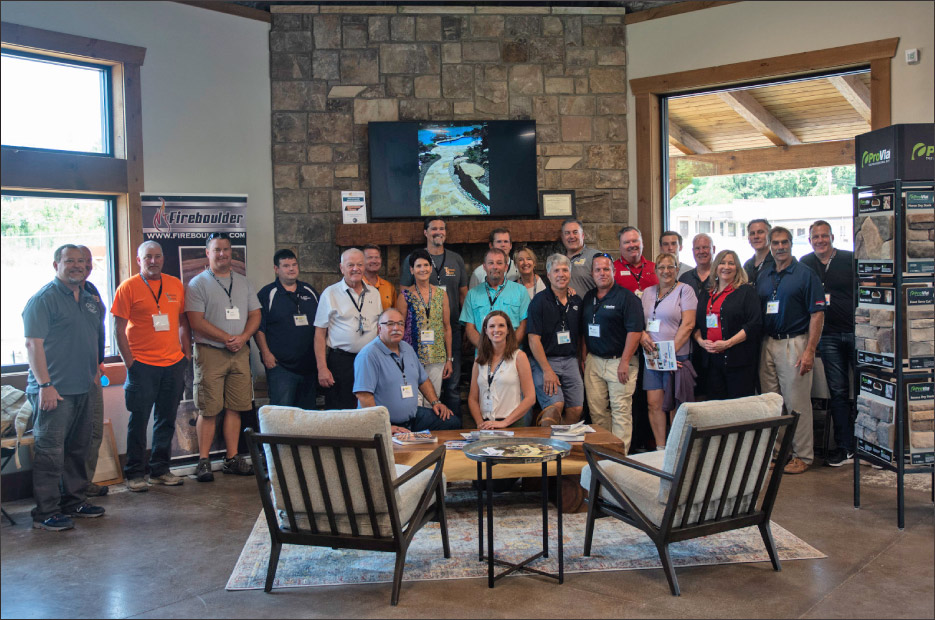 The NSI Study Tour also visited  Tennessee Stone’s new Knoxville showroom and stone yard.