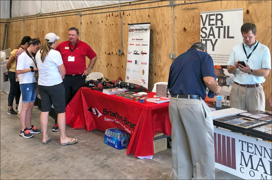 Demonstrations and displays were set up at the various tour stops, including Akemi, Bonstone, Braxton-Bragg and Tennessee Marble.