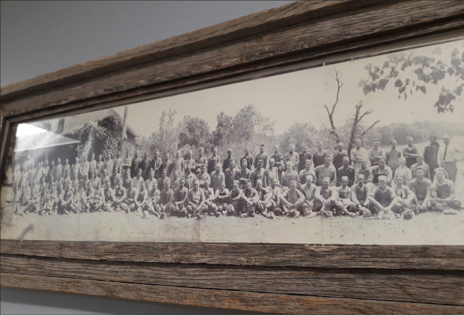 This group portrait from the 1940s hangs in the Walnut Grove City Hall, and is a good example of the many workers from nearby towns that Phenix Marble employed in the past century. Phenix Marble has been a good neighbor to the area, in more ways than one.