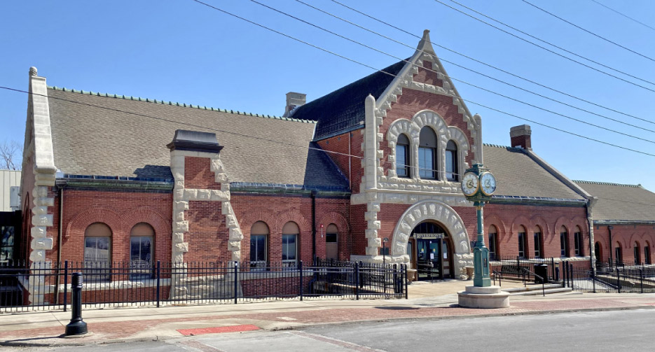 The Riverfront Community Center in Leavenworth, Kansas, is a restored Union Depot train station, built in 1888.