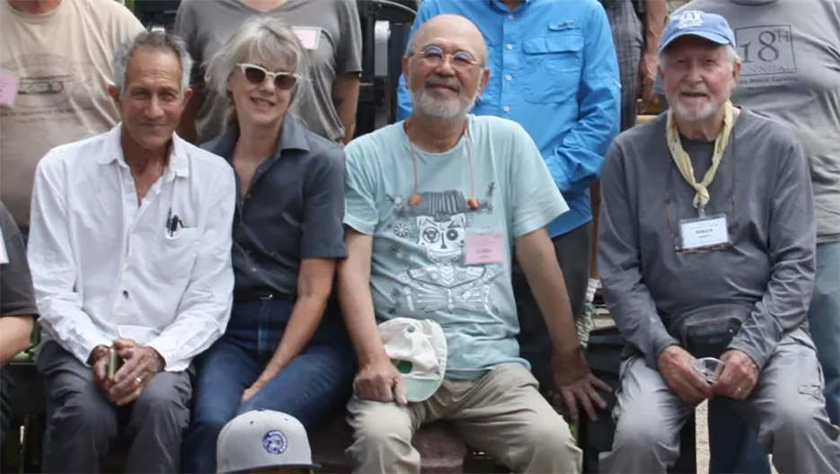 Left to Right, Mark Saxe, Betsy Williams (Workshop Co-Director, Professional Ceramicist, and Mark’s Wife). Kazutaka Uchida (Guest Artist), Roger Murphy.