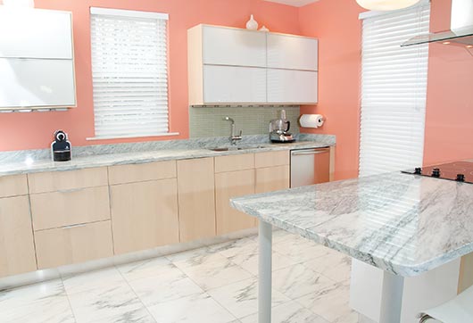 White Marble kitchen