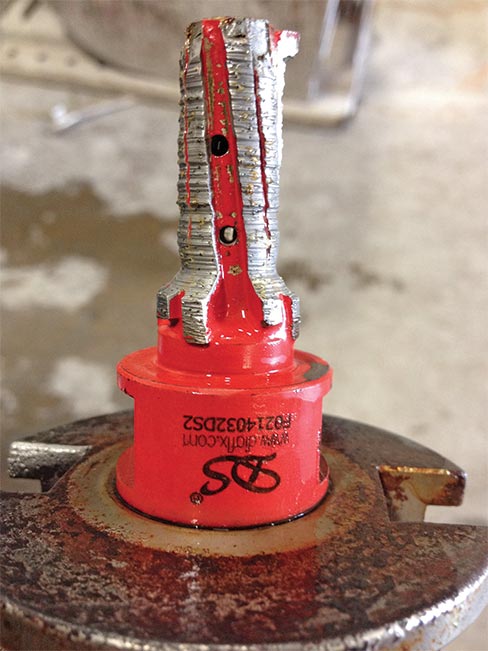 “Try it, you’ll like it”– Stone Spectrum’s test of a Braxton-Bragg Scorpion CNC Fingerbit shows that it’s ready for more, after cutting 1,068 linear feet of granite tops.