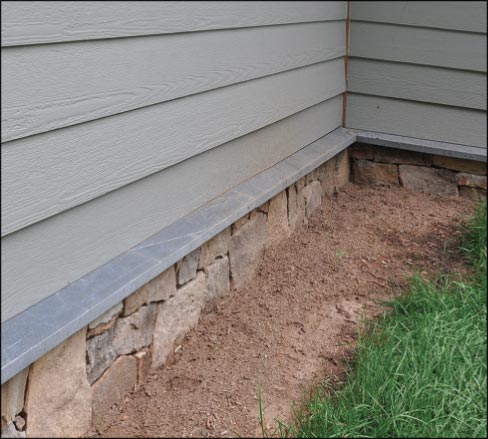 Water tables are used to channel rain or melting ice and snow away from the foundation to help prevent foundation erosion. 