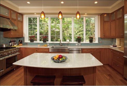 Soapstone and quartzite are very durable materials, but like all natural stone surfaces, they require some maintenance. Always educate your customers in proper stone care.