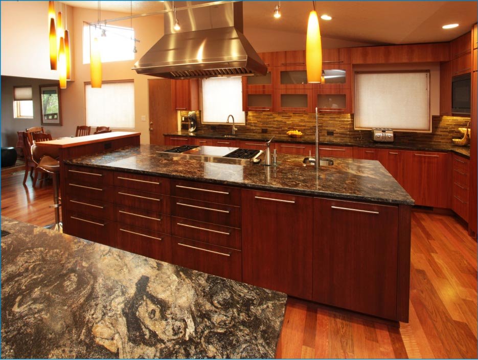 Scott: “Cosmos granite is a beautiful material, and really complements the clean lines of this modern, residential kitchen.”