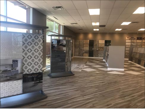 The new MSI showroom in Phoenix has numerous displays and vignettes placed in a spacious layout, with several meeting rooms for consultation.