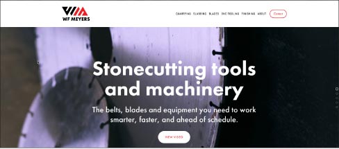 WF Meyers, located in Bedford Indiana, has been manufacturing stonecutting equipment and tools for over 130 years. The new website explains new patents in block-cutting technology, and more. For more information visit www.wfmeyers.com or call (812) 275-4485.