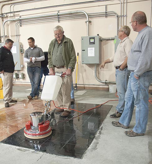 Stone Restoration Class. Upon graduating from the class, attendees will have gained the knowledge of how to properly restore and maintain marble, stone, and tile.