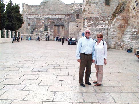 Penny and Jim Martin in Bethlehem.