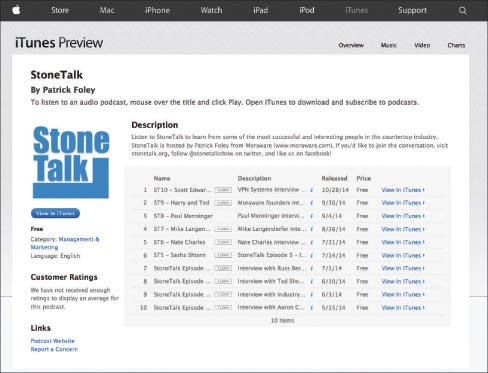 StoneTalk is a great way to learn from your peers while driving from job to job.