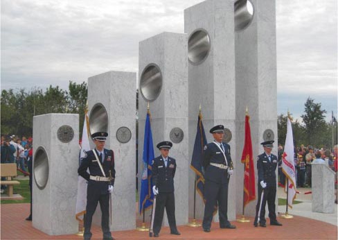 The Anthem Veteran’s Memorial is a Unique Tribute in Marble, Steel and Light