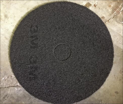 Black floor pads with open weave are designed for aggressive coatings removal. The open weave means less clogging.