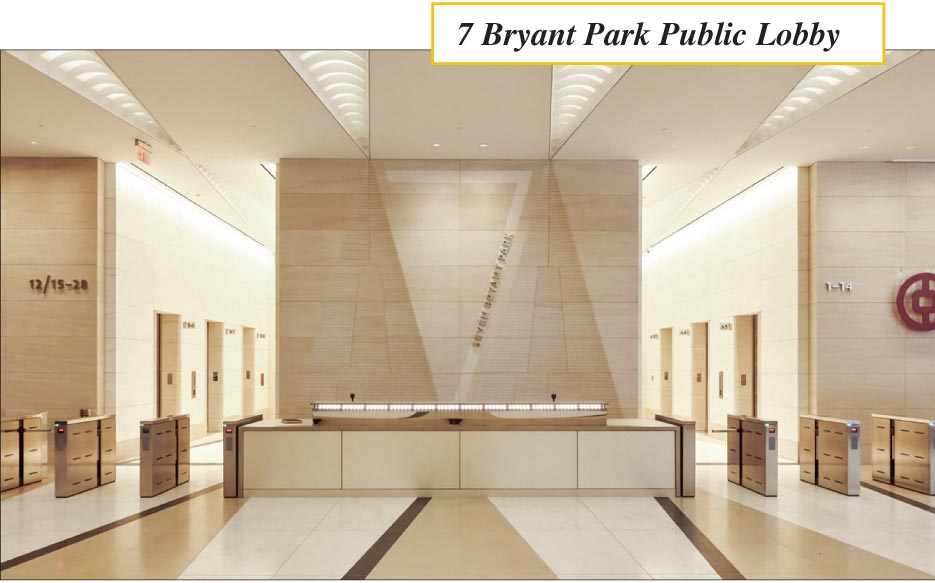 7 Bryant Park Public Lobby