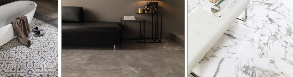 Above, left: Barcelona Tile, Above, Middle: Soul-Stone Pulido, and Above, Right: Calacatta Silver. Porcelanosa offers porcelain and ceramic tiles, natural stone tiles, mosaics, hardwood laminates and KRION® solid surface for contemporary, traditional or transitional, commercial or residential kitchen and bath design, with more than 400 tile, kitchen and bath showrooms in over 120 countries worldwide.