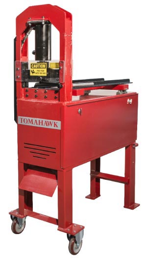 Production machines like the Tomahawk from Braxton-Bragg turn stone scrap into usable construction material, creating a new revenue stream for stone companies.