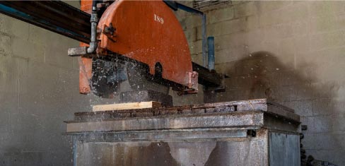 WF Meyers makes a variety of large-format blades for  quarry and block saws.