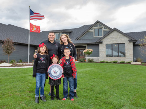 USMC Corporal Chad Watson and family